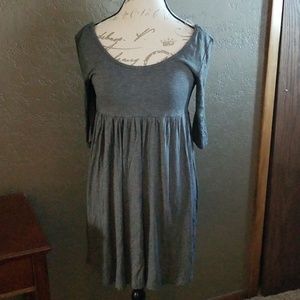 Gray babydoll tunic